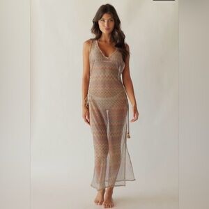 PQ Swim Lavish Joy Lace Multi Chevron Swim Cover Up XS/S